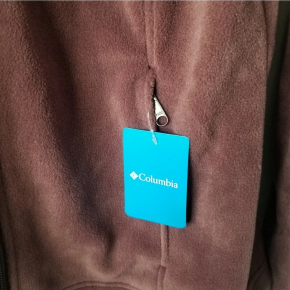 Columbia Women's Burgundy Benton Springs Full Zip Fleece Jacket Size Large - Picture 8 of 8